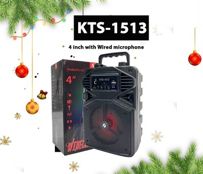 KTS-1513 Portable Bluetooth Speaker & Mic (P02335)