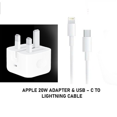 20w Apple Adapter With Lightning Cable (P02598)