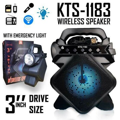 TS-1183 Portable Wireless Bluetooth Torch Light Speaker (P01555)